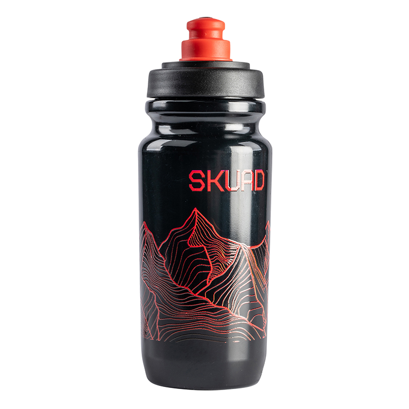 BIDON SKUAD MONTAGNE NOIR ROUGE 550ML