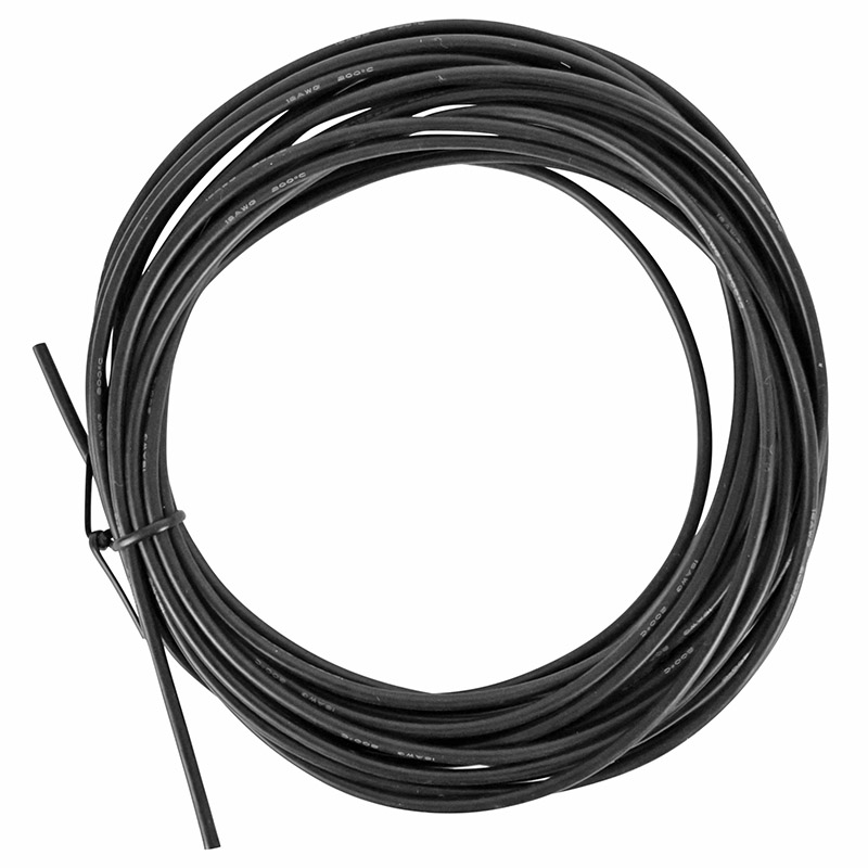 CABLE ALIMENTATION ELECTRIQUE 18AWG - 5M POUR TROTTINETTE ELECTRIQUE NOIR  -SELECTION P2R-