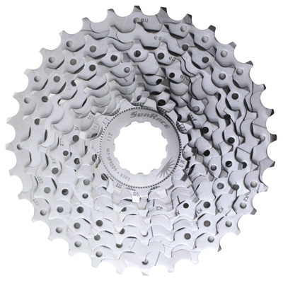 CASSETTE  9V. SUNRACE M96 11-32 VTT POUR SHIMANO NICKEL (LIVRE EN BOITE) (11-12-14-16-18-21-24-28-32)