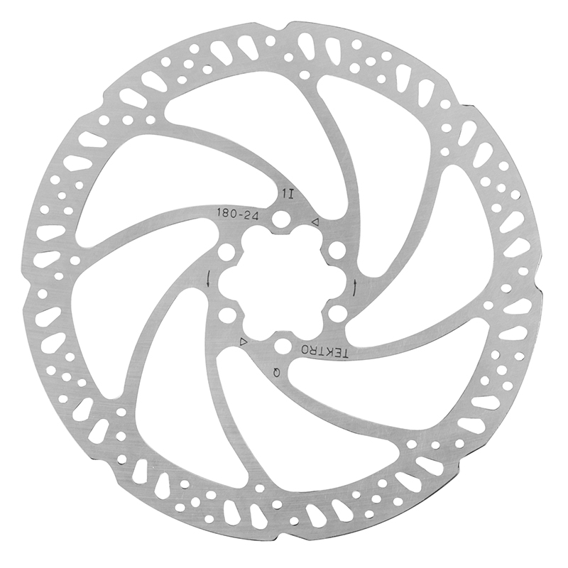 DISQUE DE FREIN ROUTE - VTT 6 TROUS TEKTRO 180MM ARGENT (MONTAGE ATELIER) DISQUE DE FREIN ROUTE - VTT 6 TROUS TEKTRO 180MM ARGENT (MONTAGE ATELIER)