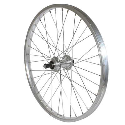 ROUE VTT PATIN BLOCAGE 20" ALU ARRIERE MOYEU ALU ROUE LIBRE 6-7V JANTE 21C