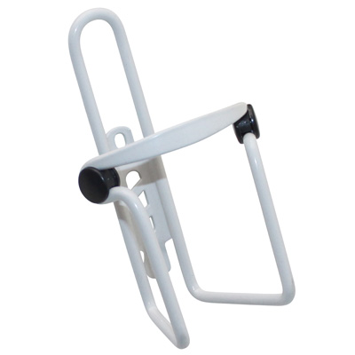 PORTE BIDON NEWTON N1 ALU BLANC AVEC PASTILLES ANTI-VIBRATION (SUR CARTE)