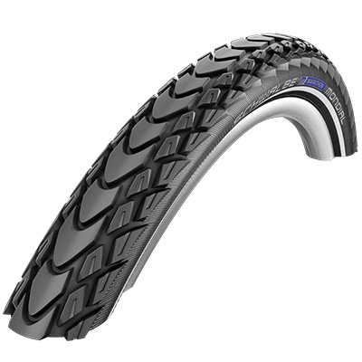 PNEU VTT URBAIN 26 X 2.00 SCHWALBE MARATHON MONDIAL NOIR TR (50-559) RENFORT 5MM FLANC REFLEX