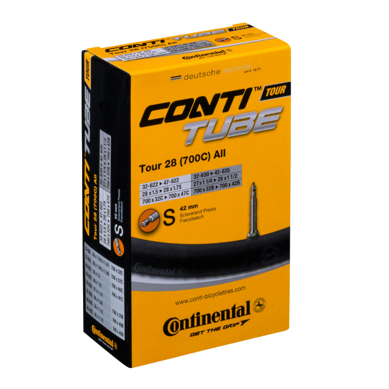 CHAMBRE A AIR VELO 700 X 32-47 CONTINENTAL VALVE PRESTA OBUS DEMONTABLE