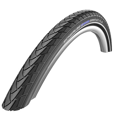 PNEU CITY 20 X 1.75 SCHWALBE MARATHON PLUS NOIR TR (47-406)  RENFORT 5MM FLANC REFLEX COMPATIBLE VAE