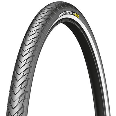 PNEU VTC URBAIN 700 X 35 MICHELIN PROTEK MAX RENFORT 5MM NOIR (37-622) FLANC REFLEX COMPATIBLE VAE