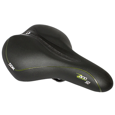 SELLE NEWTON CITY CONFORT FLUIDY FEMME NOIR MODERATE 270X195MM RAIL ACIER NOIR AVEC SHOK ABSORBER