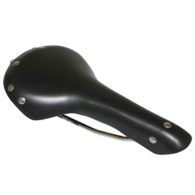 SELLE P2R FIXIE CUIR NOIR 280X155MM