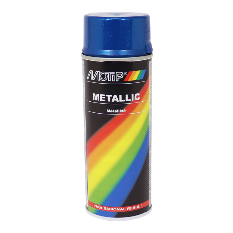 BOMBE DE PEINTURE MOTIP PRO METAL BLEU AEROSOL 400ML (04044)