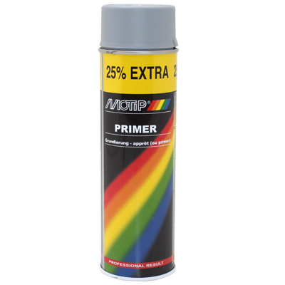 APPRET PEINTURE MOTIP PRIMER PRO UNIVERSEL GRIS (AEROSOL-BOMBE 500 ML) (04054)