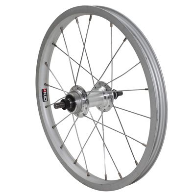 ROUE VTT PATIN 16" ARRIERE 16X1,75 ALU MOYEU ACIER AXE PLEIN ROUE LIBRE 1V (VENDU SANS ECROU 9X100)