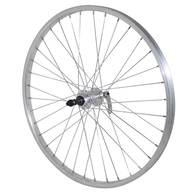 ROUE VTT PATIN BLOCAGE 24" ALU ARRIERE MOYEU ALU ROUE LIBRE 7-6V JANTE 21C