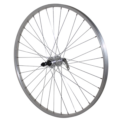 ROUE VTT PATIN BLOCAGE 26" ALU ARRIERE MOYEU ROUE LIBRE 7-6V JANTE 21C