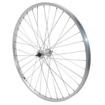 ROUE VTT PATIN 26" ALU AVANT MOYEU ALU AXE PLEIN (VENDU AVEC ECROU 9X100) JANTE 21C