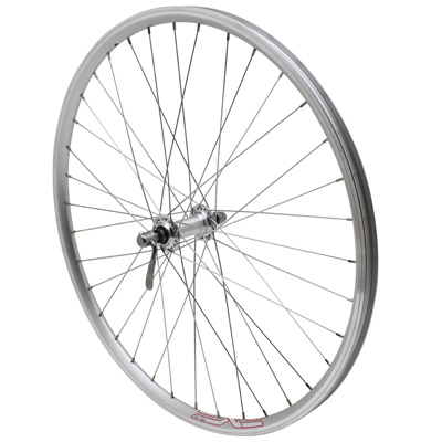 ROUE VTT PATIN BLOCAGE 26" ER10 AVANT ARGENT MOYEU ALU JANTE 19C