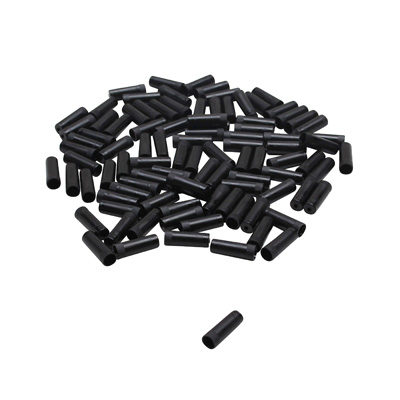 EMBOUT DE GAINE 5 MM PLASTIQUE NOIR (BOITE DE 100)