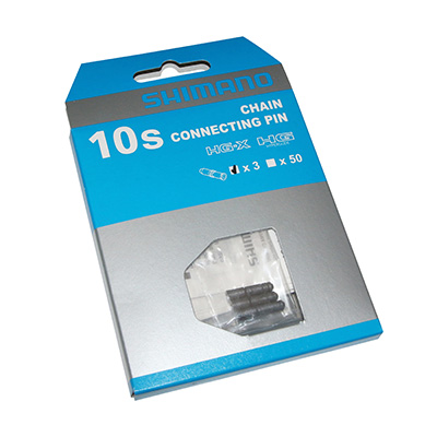 CONNECTEUR DE CHAINE VELO 10V. SHIMANO (PIN-AMPOULE ) (BLISTER DE 3 PIECES)