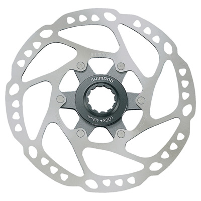 DISQUE DE FREIN VTT CENTERLOCK SHIMANO 160MM DEORE-SLX  RT64 AVEC CONTRE ECROU