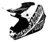 TROY LEE DESIGNS GP HELMET, SLICE, BLUE/WHITE, XXL | 62-63CM