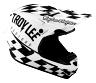 TROY LEE DESIGNS SE4 POLYACRYLITE HELMET, RACE SHOP, WHITE/BLACK, L | 58-59CM