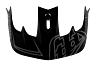 TROY LEE DESIGNS STAGE VISOR, PINSTRIPE, BLACK/CYAN, ONE SIZE