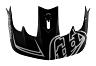 TROY LEE DESIGNS STAGE VISOR, PINSTRIPE, BLACK/WHITE, ONE SIZE