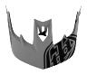 TROY LEE DESIGNS STAGE HELMET VISOR, STEALTH, GRAY, ONE SIZE