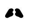 TROY LEE DESIGNS STAGE CHEEKPADS, BLACK, 25MM