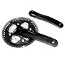 PEDALIER VTT SUNRACE 7-8V. M5 ALU NOIR 170MM 42-34-24 AVEC PARE CHAINE FUME - BOITIER 113MM