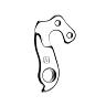 PATTE DE DERAILLEUR ALU MARWI GHOST GH-170 (VENDU A L'UNITE SUR CARTE)