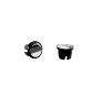 NG SPORTS HANDLEBAR END PLUG ROAD, PLASTIC, GERMANY EDITION, BLACK/RED/YELLOW