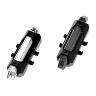 ECLAIRAGE VELO USB KIT LENS SUR CINTRE-TIGE DE SELLE 5 LEDS 2 FONCTIONS NOIR (LIVRE AVEC 2 ELASTIQUES SUPPLEMENTAIRES POUR COMPATIBILITE SUR HAUBANS)