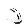 CASQUE VELO CITY ADULTE POLISPORT COMMUTER IN-MOLD BLANC MAT AVEC VISIERE GRISE TAILLE 54-58 SYSTEM QUICK LOCK AVEC LUMIERE INTEGREE