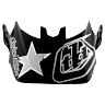 TROY LEE DESIGNS D4 (CM) VISOR, FREEDOM 2.0, RED/WHITE, ONE SIZE