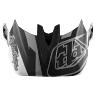 TROY LEE DESIGNS D4 VISOR, SLASH, PURPLE/YELLOW, ONE SIZE