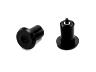 NG SPORTS BAR END PLUGS MTB, BOLT-ON, NYLON, 18-21MM, MATTE BLACK