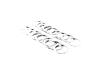NG SPORTS PEDAL SPACER WORKSHOP PACKAGING, OEM, PU/20, SILVER, ONE SIZE