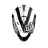 TROY LEE DESIGNS SE3 VISOR (CM), PHANTOM, WHITE, ONE SIZE