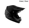 TROY LEE DESIGNS AIR VISOR (CM), MIDNIGHT II, MATTE BLACK, ONE SIZE