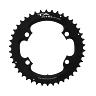 PLATEAU ROUTE 4BRA D.110 POUR SHIMANO ULTEGRA R8000 - 6800 TA X110 42DTS EXTERIEUR COMPATIBLE SHIMANO 105  5800+R7000-DURA ACE 9000+9100 NOIR 11V.  (PENSER A COMMANDER LE KIT INTRAVIS CORRESPONDANT)