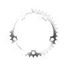 PLATEAU ROUTE 5BRA D.130 TA ALIZE 42DTS INTERIEUR ARGENT ALU 7075 TYPE SHIMANO 8-9-10V.