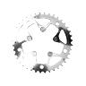 PLATEAU ROUTE 5BRA D.130 TA ALIZE TRIPLE 42DTS PORTEUR ARGENT ALU 7075 TYPE SHIMANO 8-9-10V.