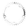 PLATEAU ROUTE 5BRA D.135 TA VENTO 39DTS INTERIEUR ARGENT ALU 7075 TYPE CAMPAGNOLO 9-10V.