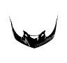 TROY LEE DESIGNS A1 VISOR, VERTIGO, BLACK, ONE SIZE