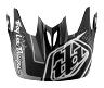 TROY LEE DESIGNS D3 VISOR (CF), STARBURST, BLACK, ONE SIZE