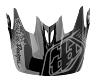TROY LEE DESIGNS D3 VISOR (CF), STARBURST, ORANGE, ONE SIZE