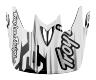 TROY LEE DESIGNS D3 VISOR (CF), CODE, YELLOW, ONE SIZE