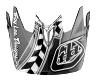 TROY LEE DESIGNS D3 VISOR (CF), LONGSHOT, RED, ONE SIZE