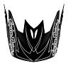 TROY LEE DESIGNS D3 HELMET VISOR, SPIDERSTRIPE, BLACK, ONE SIZE