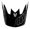 TROY LEE DESIGNS D3 HELMET VISOR, SLANT, GRAY, ONE SIZE